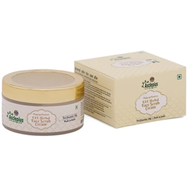 ASCLEPIUS EXE HERBAL FACE SCRUB CREAM - PACK OF 2 (50 GM EACH)