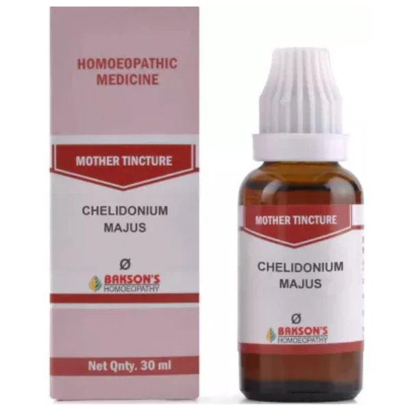 BAKSON'S HOMEOPATHY CHELIDONIUM MAJUS MOTHER TINCTURE Q - PACK OF 3 (30 ML EACH)