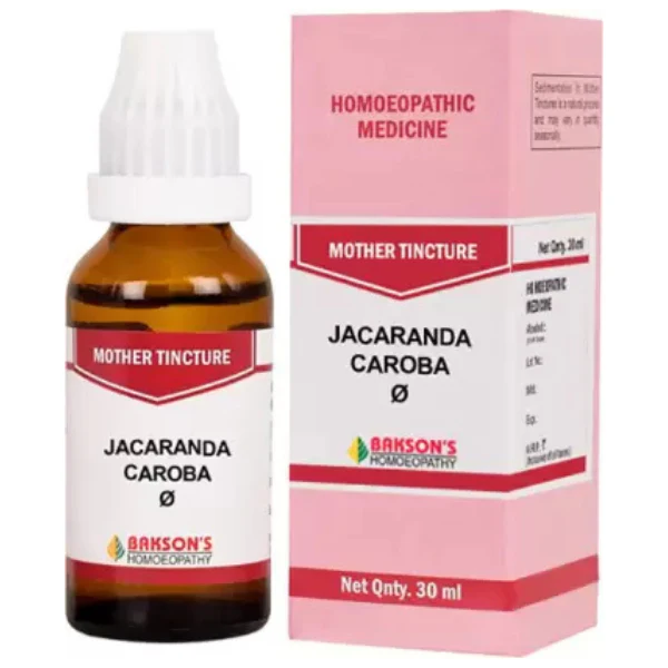 BAKSON'S HOMEOPATHY JACARANDA CAROBA MOTHER TINCTURE Q - PACK OF 2 (30 ML EACH)
