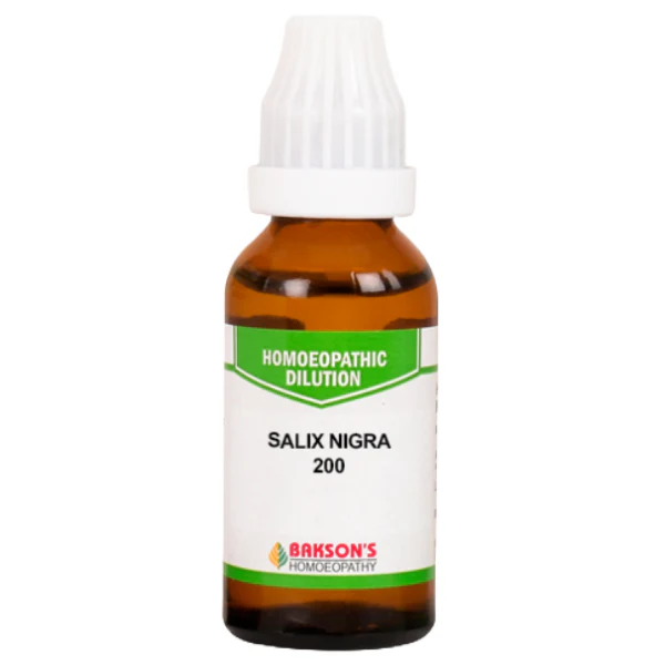BAKSON'S HOMEOPATHY SALIX NIGRA DILUTION 200 - PACK OF 3 (30 ML EACH)