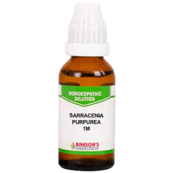 BAKSON'S HOMEOPATHY SARRACENIA PURPUREA DILUTION 1M - PACK OF 3 (30 ML EACH)
