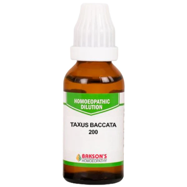 BAKSON'S HOMEOPATHY TAXUS BACCATA DILUTION 200 - PACK OF 3 (30 ML EACH)
