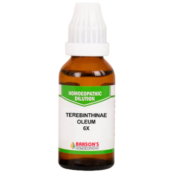 BAKSON'S HOMEOPATHY TEREBINTHINAE OLEUM DILUTION 6X - PACK OF 4 (30 ML EACH)