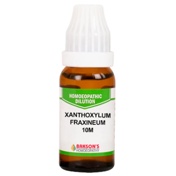 BAKSON'S HOMEOPATHY XANTHOXYLUM FRAXINEUM DILUTION 10M - PACK OF 2 (10 ML EACH)