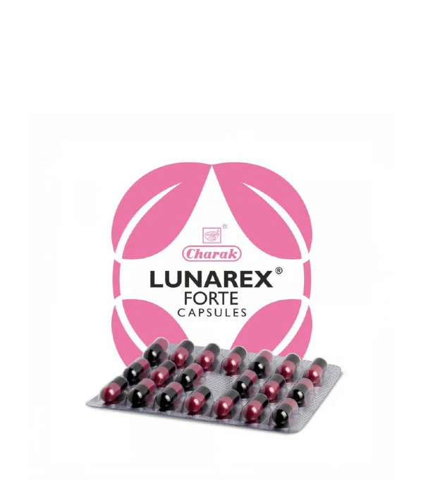 Charak Lunarex Forte Capsule - Pack of 4 (20 Caps each)