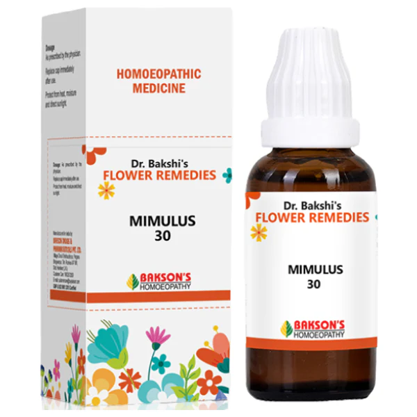 DR. BAKSHI'S BACH FLOWER REMEDIES MIMULUS 30 - PACK OF 3 (30 ML EACH)