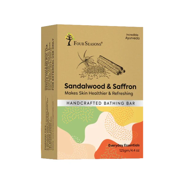 Four Seasons Ayurveda Sandalwood and Saffron Bathing Bar (125 GM)