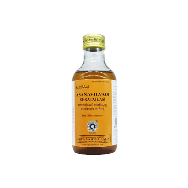 KOTTAKKAL AYURVEDA ASANAVILWADI KERATAILAM - PACK OF 3 (200 ML EACH)