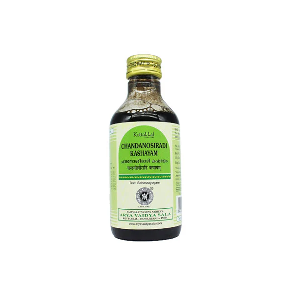 KOTTAKKAL AYURVEDA CHANDANOSIRADI KASHAYAM - PACK OF 2 (200 ML EACH)