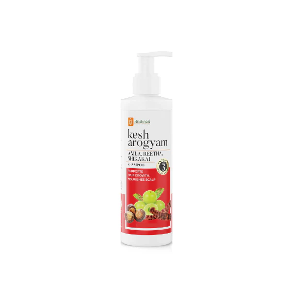 KRISHNA'S KESHAROGYAM AMLA REETHA SHIKAKAI SHAMPOO - PACK OF 4 (200 ML EACH)