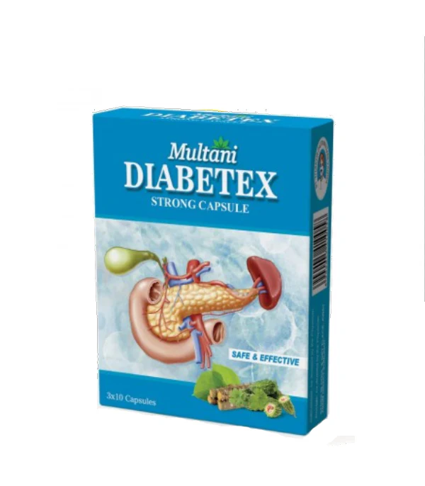 Multani Diabetex Strong Capsule - Pack of 2 (30 Caps Each)