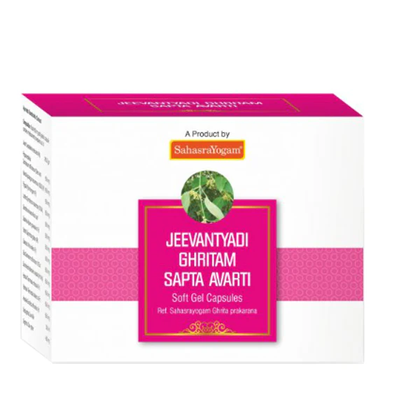 SAHASRAYOGAM JEEVANTYADI GHRITAM SAPTA AVARTI (100 CAPSULES)