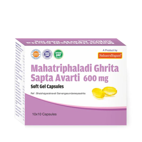 SAHASRAYOGAM MAHATRIPHALADI GHRITA SAPTA AVARTI (100 CAPSULES)