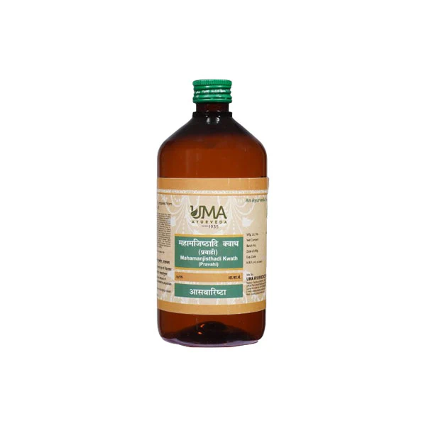 UMA AYURVEDA MAHAMANJISTHADI KWATH SYRUP - Pack of 2 (450 ML Each)