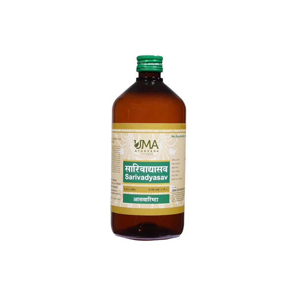 UMA AYURVEDA SARIVADYASAVA SYRUP - Pack of 2 (450 ML Each)