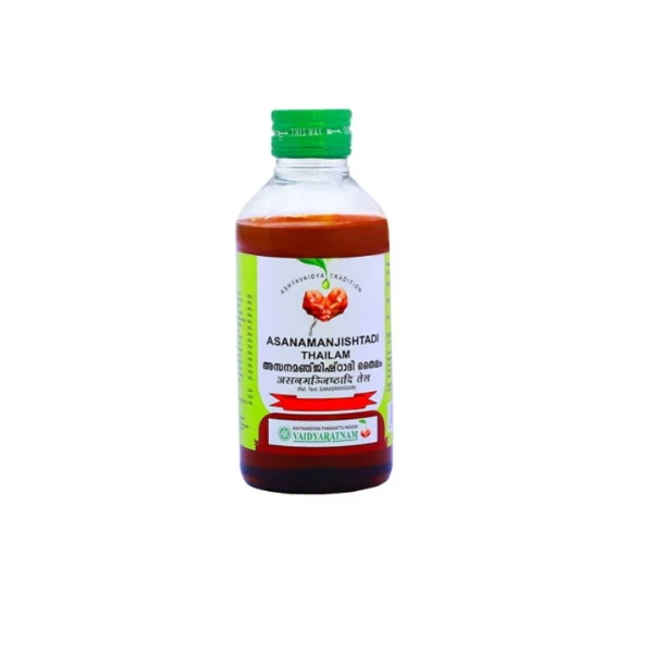 VAIDYARATNAM ASANAMANJISHTADI THAILAM - pack of 3 (200 ML each)