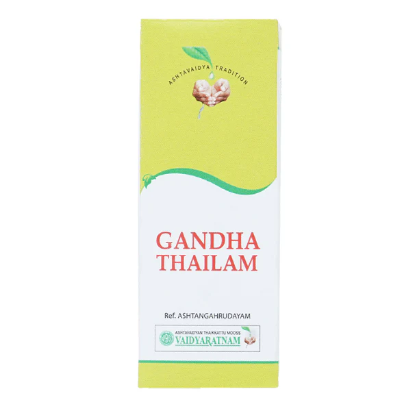 VAIDYARATNAM GANDHA THAILAM - PACK OF 5 (10 ML EACH)